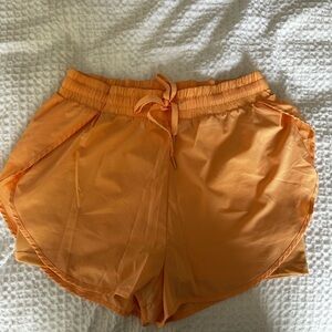 BuffBunny Orange Athletic Shorts Lightweight Relaxed Fit